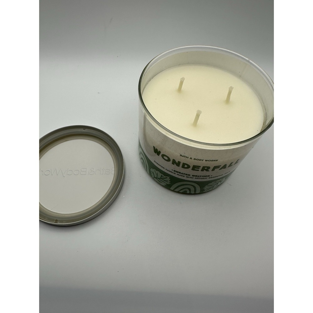 BATH & BODY WORKS  2021 "WONDERFALL SWEATER WEATHER" 3-WICK CANDLE 14.5 OZ - Picture 4 of 5